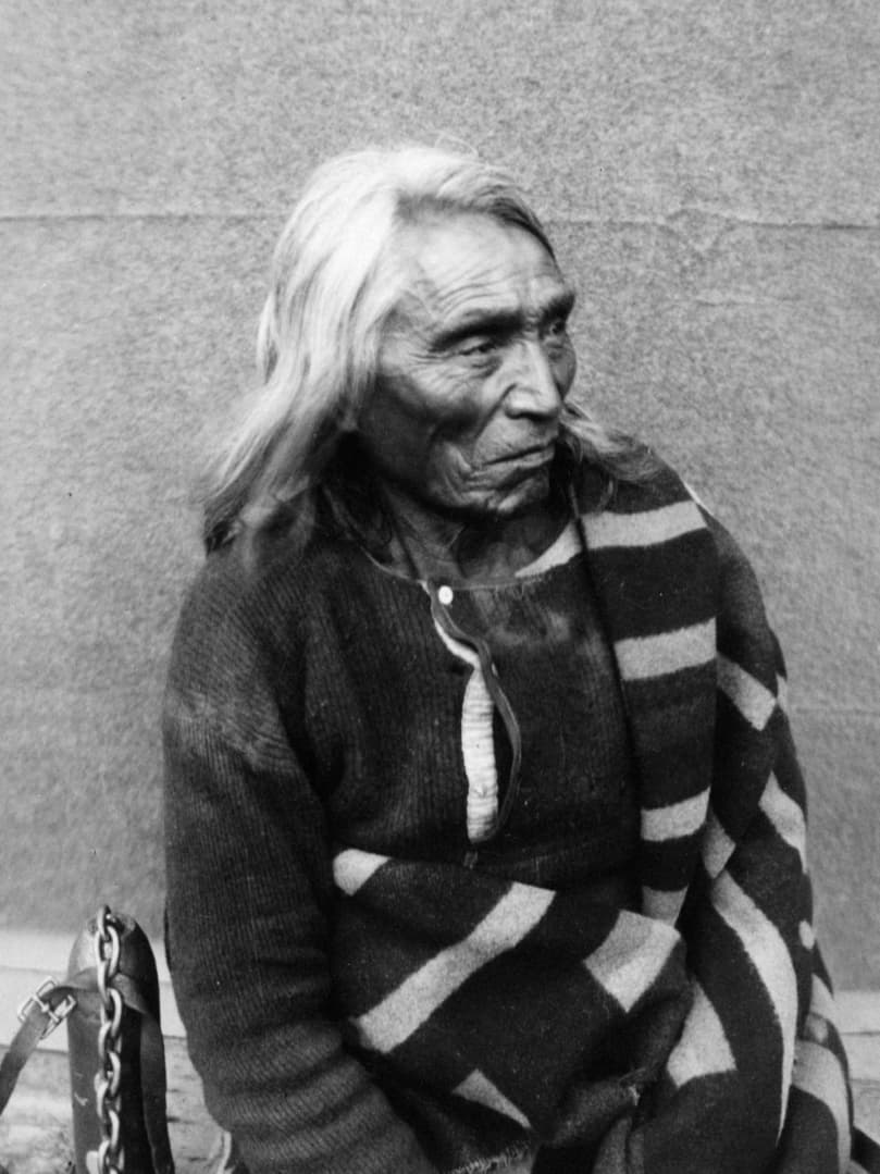 Closeup of an elderly man